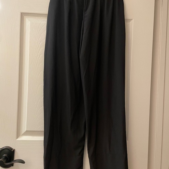 Tahari Classic High Rise Elastic Waist Belted Black Pull on Pants NWOT SMALL - Picture 2 of 8